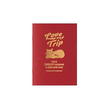 【B】パスポートサイズ♡LOVE AND TRIP トラベラーズノート TRAVELER'S notebook Passport Size LOVE AND TRIP Red / レッド
