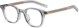 Vintage Clear Vision Reading Glasses Blue Light Blocking Computer Readers Eyeglasses Flat Light Mirror for Women/Men (Color : Black, Size : +350)