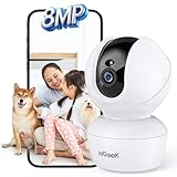 【メーカー2年保証・2025 800万高画素・2.4G&5GWiFi両対応】 ieGeek ペットカメラ iphone対応 360°PTZ機能 赤外線暗視 見守りカメラ 可自動追尾 24時間録画 人体/モーション/音声検知 警報通知 小型 防犯カメラ 室内 双方向音声 遠隔操作 監視カメラ 猫 犬 赤ちゃん 子供/高齢者