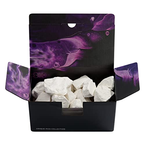 Chalkovsky Edible Chalk Chunks Box 28oz (800g) - Natural Chalk for Eating - Crunchy Belgorod Chalk Chunks - Russian Organic Chalk for Bone Strength - Zero Additives, No Impurities - White 28oz (800g)