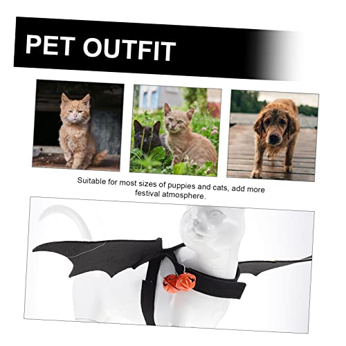 Amosfun Roupas Para Cães Fantasias De Halloween De Bruxa Roupas Para Cachorros De Morcego Cosplay Pa