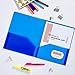 Avery Translucent Two Pocket Folder, Water Resistant, Holds up to 20 Sheets, 1 Blue Folder (47811)