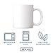 Serami 19oz White Large Classic Mugs for Coffee or Tea. Large Handle and Heavy Duty Construction, Set of 4