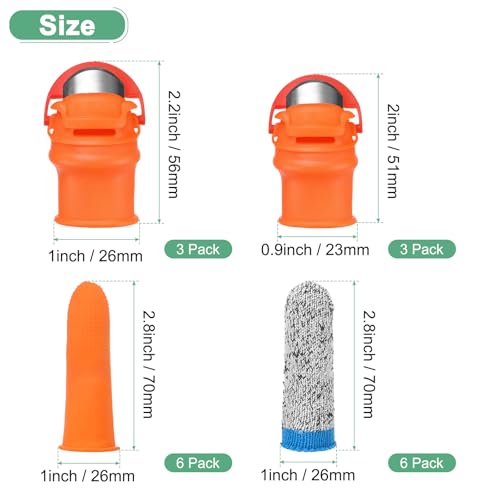 Set de Cuchillas para Jardín con Separador de Dedos de Silicona miniatura 3