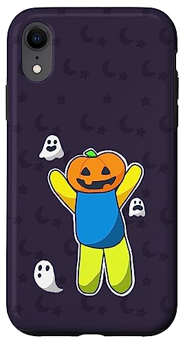 Roblox Ragdoll Sim Halloween Pumpkin Head Case for iPhone XR