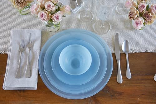 MARIPOSA ALABASTER AQUA INDIVIDUAL BOWL SET| AQUA | ALABASTER | TABLEWARE | BOWLS | GLASS | HANDMADE IN TURKEY by MARIPOSA - Used condition - Image 5