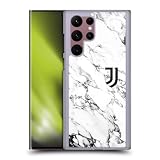 Head Case Designs Licenza Ufficiale Juventus Football Club Bianco Marmoreo Custodia Cover Dura per Parte Posteriore Compatibile con Samsung Galaxy S22 Ultra 5G
