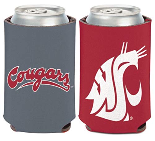 WinCraft Washington State University WSU Cougars Can Cooler 1-Pack 12 oz. (Foldable, 2-Sided Design)