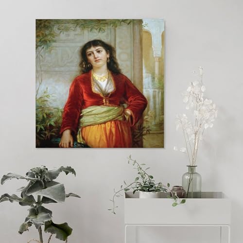 Toile John William Waterhouse Le Caire tableau salon 40x40 - 5