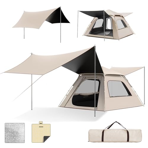Carpa Camping 9 Personas 2 en 1 con Dos Puertas y Ventanas miniatura 1
