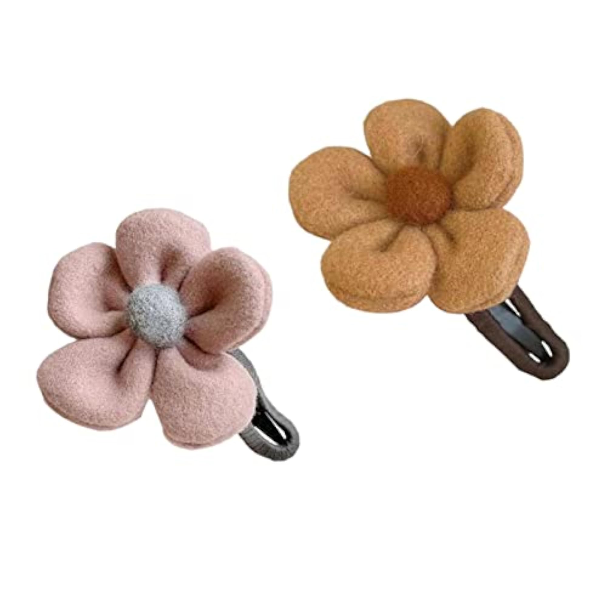 2 Pieces Autumn Winter Large Flower Hair Clip