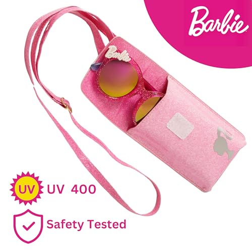 ARKAID Barbie Girls Sunglasses 2 Piece Set | Includes Crossbody Glasses Case | UV 400 | One Size Fits Most Kids3