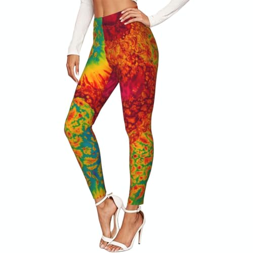 Leggings de yoga elásticos estampados hippies anti opresión