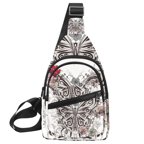 Bandolera de hombre impermeable para proteger tus pertenencias con diseño de mariposa