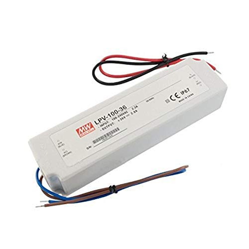 Image of LED Driver Enclosed Switching Power Supply 36 Volts 2.8 Amps 100.8 Watts