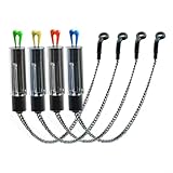 Photo Gallery wiiyena 4 indicatori led per pesca alla carpa, con catena in metallo morbido e tubi trasparenti per inserti fluorescenti, clip regolabili Photo Gallery wiiyena 4 indicatori led per pesca alla carpa, con catena in metallo morbido e tubi trasparenti per inserti fluorescenti, clip regolabili