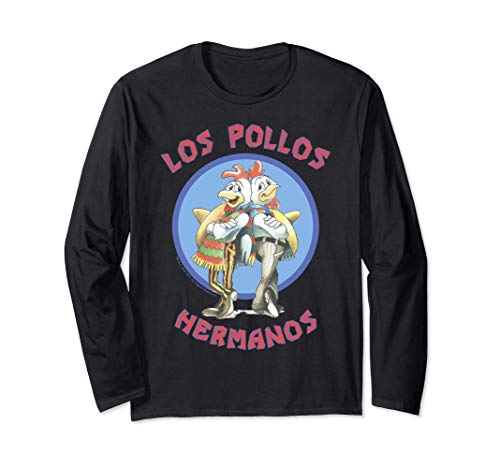 Breaking Bad Los Pollos Hermanos Back To Back Portrait Logo 長袖Tシャツ