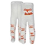 Ewers GOTS Fuchs mit Pomotiv Babystrumpfhose Strumpfhose Mädchenstrumpfhose Jungenstrumpfhose Bio-Baumwolle organic