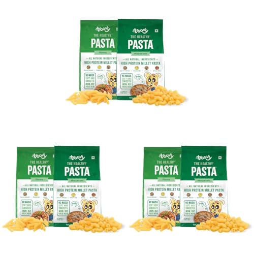 Image of Troovy Millet Macaroni & Penne Pasta | All natural ingredients | Protein & Iron rich | Slow dried | High Fiber | No Preservatives | No Maida | No Junk | Pack of 6