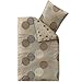 Produktbild CelinaTex Style Bettwäsche 155 x 220 cm 2teilig Mikrofaser Bettbezug Fabia Punkte beige braun