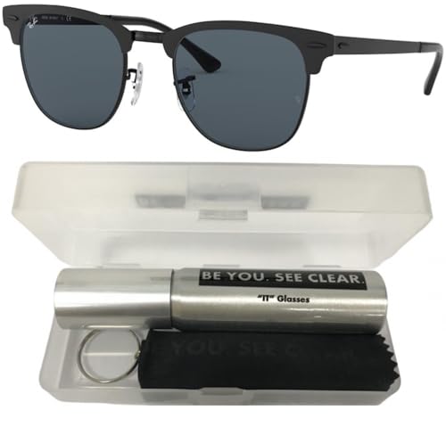 Ray-Ban RB3716 Sunglasses Bundle: RB 3716 186/R5 Matte Black On Black and Eyewear Cleaning Kit2