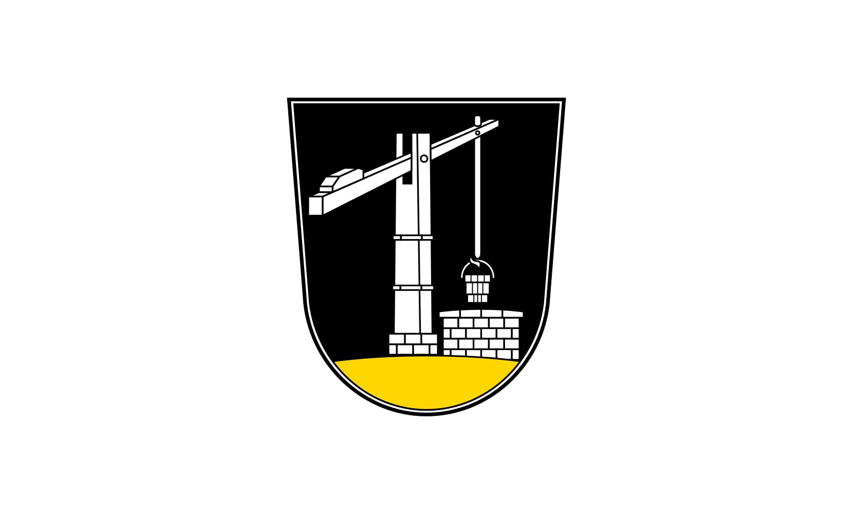 Drapeau de Theilenhofen 1.35m² en textile renforcé haute durabilité