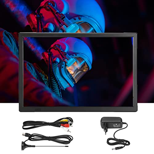 Television-Digital-Portatil-16-Pulgadas-Television-Digital-HD-1080P-de-TV-Analogica-para-Viajes-en-Automovil-con-TV-Digital-TFT-LED-en-Color-de-1800-MAh-Recargable-VHF