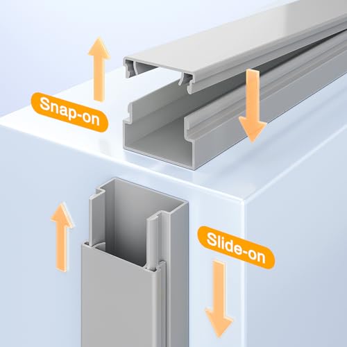 Delamu 157in Delamu Cord Hider Wall for Wall Mounted TV, Wire Hider Kit by Delamu - Image 3