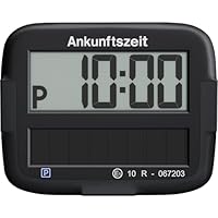 Needit Park Micro Solar elektronische Parkscheibe [NEUES Modell 2025] I unendlich Energie, Null Batteriewechsel | einzige Parkscheibe in Deutschland mit integriertem wiederaufladbarem Akku | schwarz