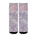susiyo Whimsical Soft Tone Heart Flower Print Hiking Socks Boy Girls - Cushioned Crew Socks for Kids Soft, Breathable & Seamless Toe for All-Day Comfort