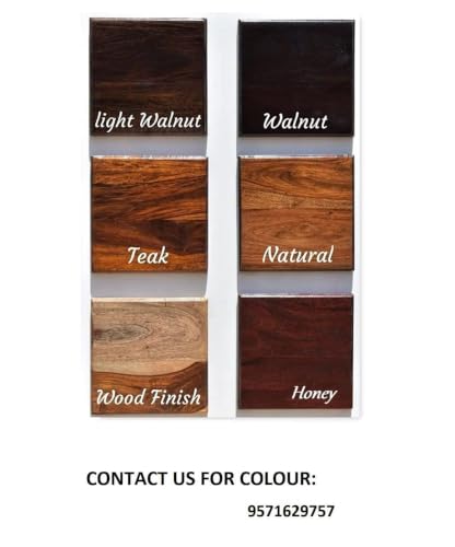 Image of Corner Display Shelf Storage | Wooden Storage Rack & Display Organizer | Solid Sheesham Wood Open Shelf for Living Room, Bedroom, Home & Office (Natural Wood, Shoe Rack)