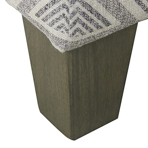 Homepop Luxury 28" Square Storage Ottoman - Gray Geometric #TOP4