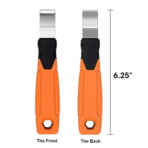Image of Vinyl Siding Removal Tool with Extra Long Handle- Steel Blade Non-Slip Grip Handle for Installation and Removal Tool Avoid Damaging Vinyl Siding Tool (1)