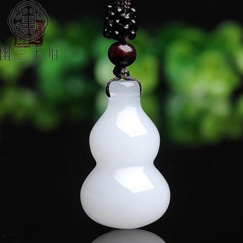 新疆金丝玉葫芦玉吊坠白玉男女玉石吊坠玉器 H-13742