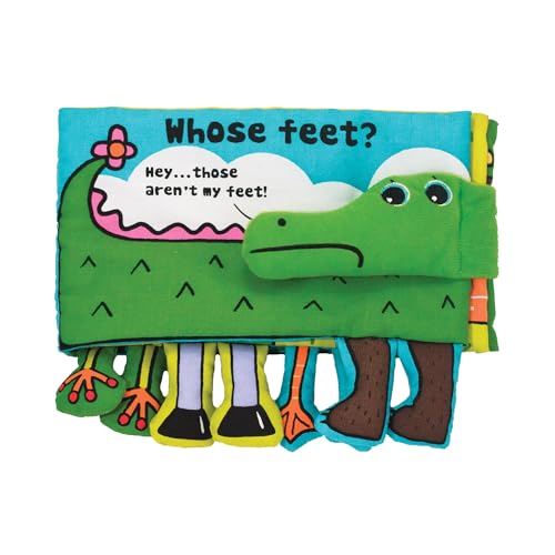 Image of Melissa & Doug Soft Activity Baby Book - Whose Feet?, 2000+ toys - 1 EA, Multi color