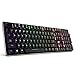 Mechanical Keyboard HAVIT RGB Backlit Wired Gaming Keyboard Extra-Thin & Light, Kailh Latest Low Profile RED Switches, 104 Keys N-Key Rollover HV-KB395L