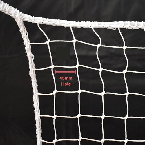 Image of Green Cricket Net 100 * 10ft, Durable Training Net, Sports Nets Cricket Batting Practice Net Cage Regular Training Netting for Outdoor Backyard Ground Sports