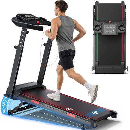 Treadmills for Home with 20% Auto Incline - Wide Belt, 8.5MPH Max Speed, 450LBS Capacity, 3.5HP Adjustable Height Handle Bars