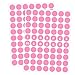 Ouzoustate 1400 PCS Pink Circle Dot Stickers 3/4