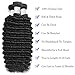 12A Human Hair Bundles 18 20 22 Inch Deep Wave Bundles Human Hair 100% Unprocessed Brazilian Virgin Deep Curly Weave 3 Bundles Hair Extensions for Women Natural Color