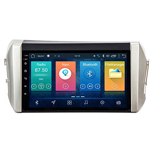 9" Autoradio GPS Autoradio Navigation unterstützt Bluetooth Bildschirm Spiegelung Lenkradsteuerung HD für Toyota INNOVA 2015-2018,4 cores