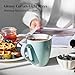 DOWAN Ceramic Coffee Mugs, 17 oz Coffee Cups for Women Men, Coffee Mug Set of 6 for Latte, Hot Tea, Cappuccino, Mocha, Cocoa, Turquoise