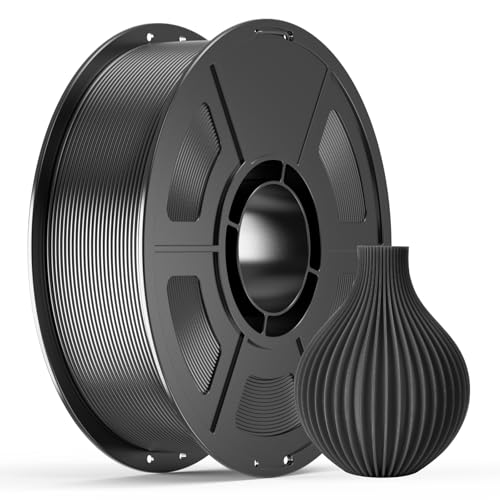 IEMAI High Speed PETG 3D Printer Filament 1.75mm, 300mm/s Fast Printing, 1kg Spool (2.2lbs) Dimensional Accuracy +/- 0.02mm, for Bambu Lab, FDM Printers, Black