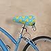FOSKERV Fashion Bicyle Cushion Cover, Waterproof Non Slip Adjustable Bike Seat Cover for All Bicyles, Universal Bicycle Saddle Protector, Blue Bubbles Yellow Rubber Ducks