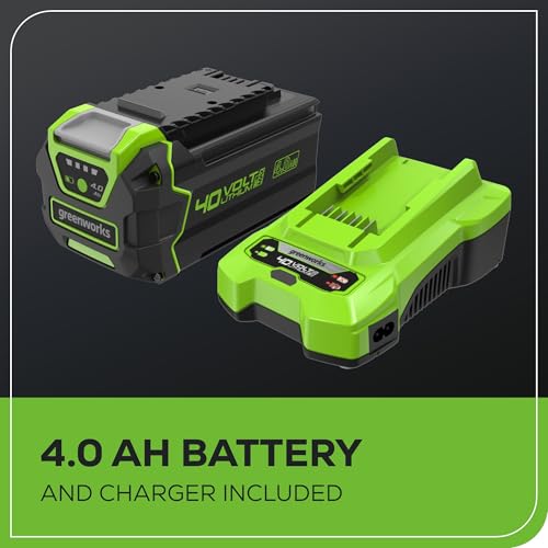 Greenworks 40V 8" Brushless Cordless Edger with 4.0Ah Battery & Charger – Tool-Less Depth Adjustment, Lightweight Lawn Edging Tool, 4-Year Warranty - Image 10
