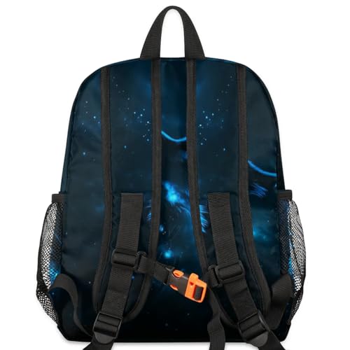 SinSenMa Mochila escolar infantil triângulo azul abstrato, Cor - 04, standard, Mochilas Daypack