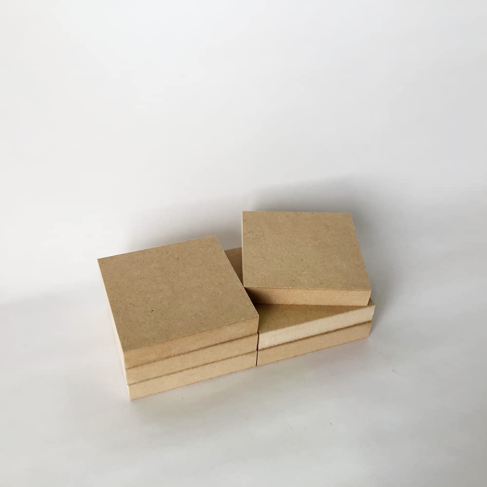 Amazon | MDF材 15mm厚 ミニサイズ 約60mm×約60mm 6枚セット MDFボード