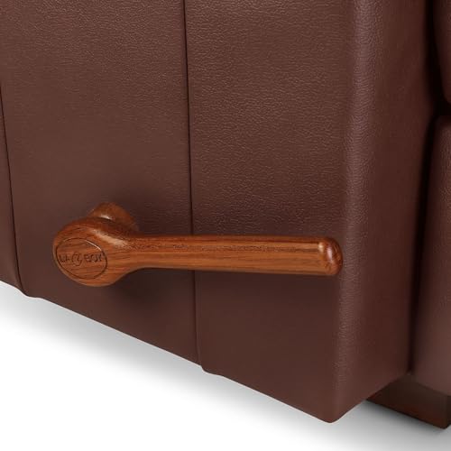 Image of LA Z BOY American Imported Cardinal Single Seater Manual Italian Leather Reclina Rocker Recliner Sofa | Premium Durable Iconic Comfort Home Design | Living Room Relax Seating Chair | Chestnut