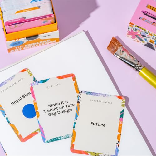The Endless Art Challenge Card Deck: 90 Creativity Prompt Cards (Overall 25,000 Combinations!) for Never-Ending Art Inspiration (Gift for Creatives) - Image 6