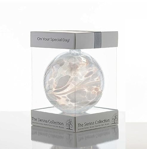 On Your Special Day 10cm Glass Ball Hand Crafted Wedding